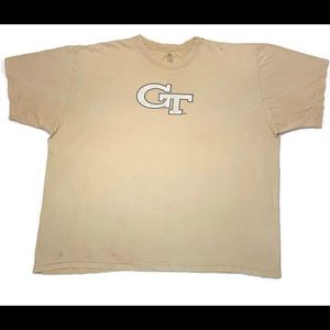 VTG Georgia Tech Adidas Beige Men’s TShirt Sz 2XL
